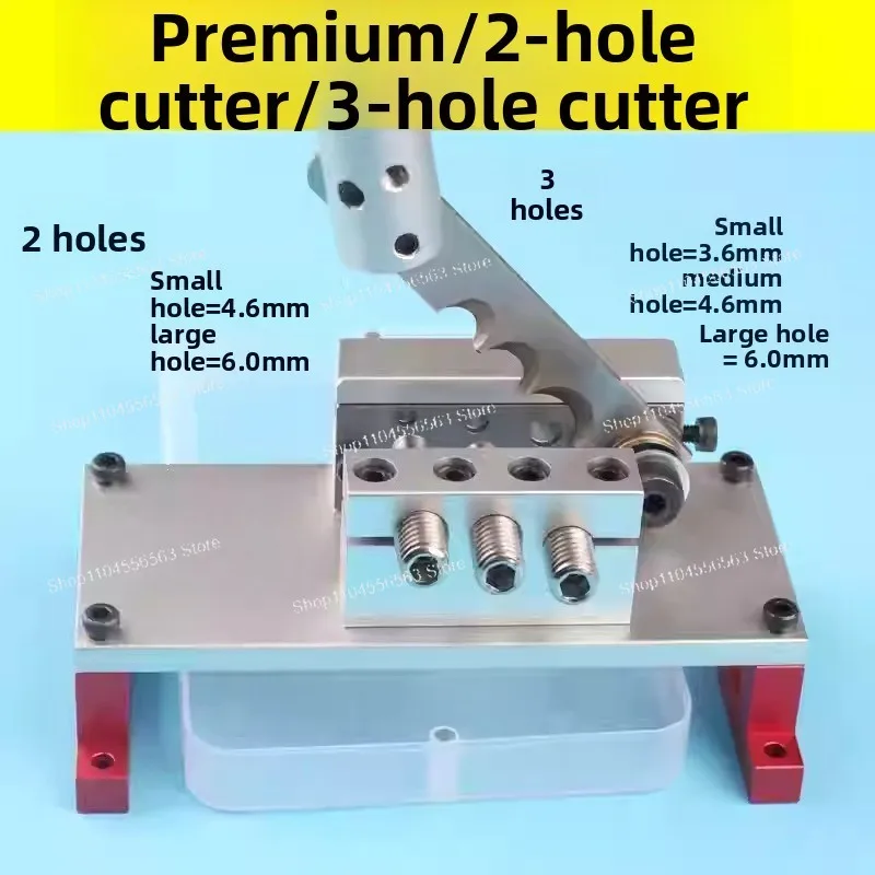 4.6-6.1mm Double-Hole Wire Positioning Cutter, High Precision Lead Wire Scissors, Positioning Knife Set with Storage Box