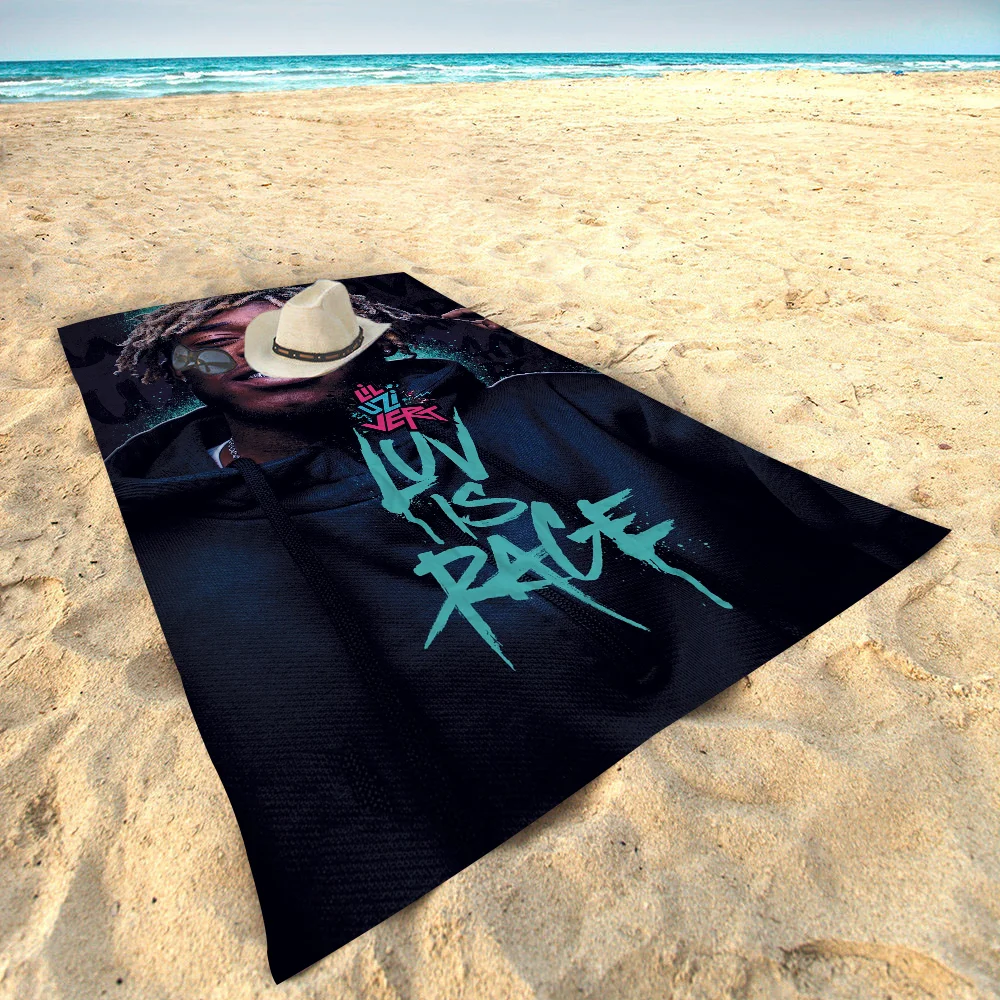 P-Playboies-C-Carti Music Star Microfiber Printed Beach Towel Mountain Climbing Yoga Beach Swimming Running Absorbent Soft Towel