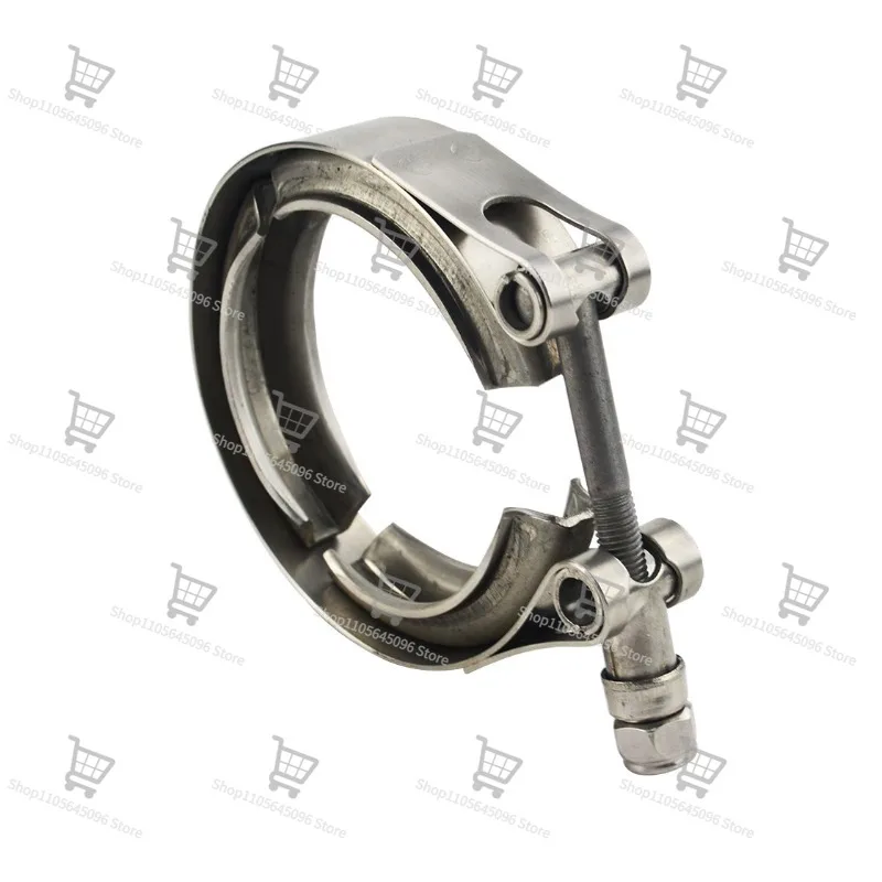 For 304 Stainless Steel High Temperature Resistant V-shaped Clamp, Exhaust Pipe V-shaped Groove Clamp