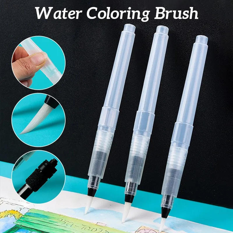 

36pcs Refillable Watercolor Brush Pen Soft Tip Brush Refillable Water Pen for Painting Drawing Calligraphy Art Supplies