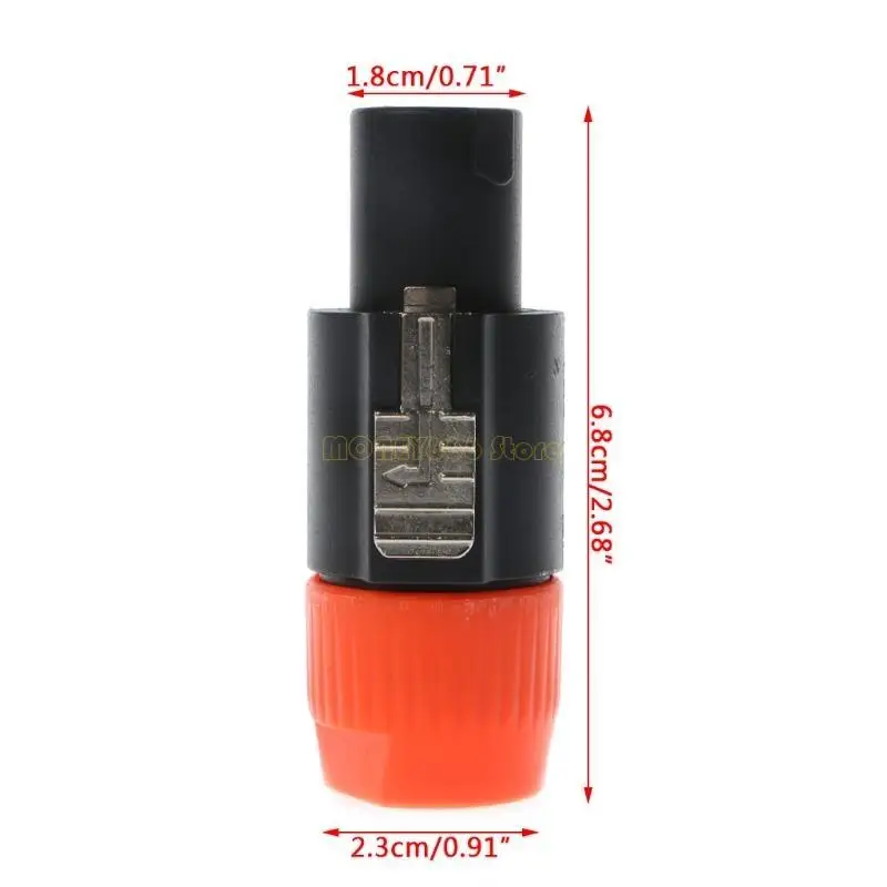 F62C SpeakON MALEプラグスピーカー4ポール4ピンニュートリクタイプNL4FX Oケーブルコネクタ