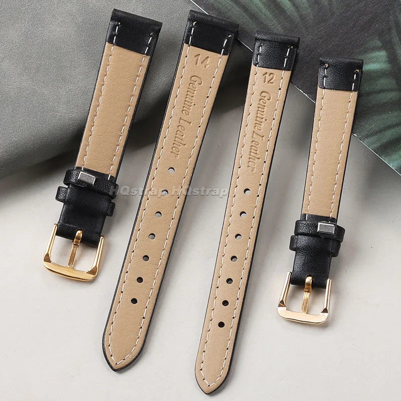 Correa de cuero PU 8mm 10mm 12mm 14mm 16mm 18mm 20mm 22mm 24mm pulsera suave y cómoda pulsera de repuesto Universal