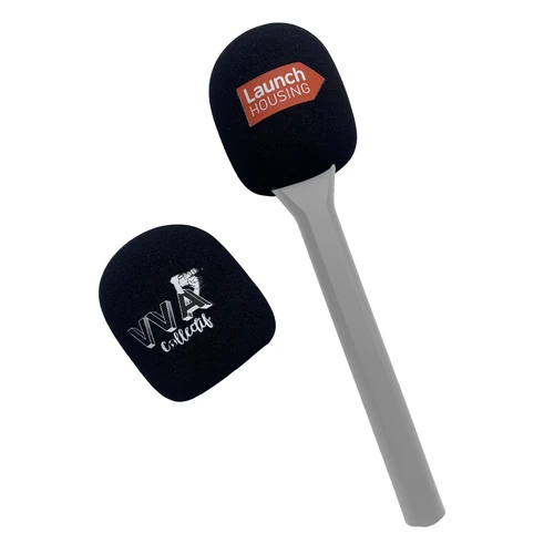 Imagen 2 del producto Filtro Pop Dead Cat, cubierta de impresión de esponja para micrófono, marca personalizada, parabrisas con logotipo de micrófono, parabrisas de espuma para RODE Wireless GO II