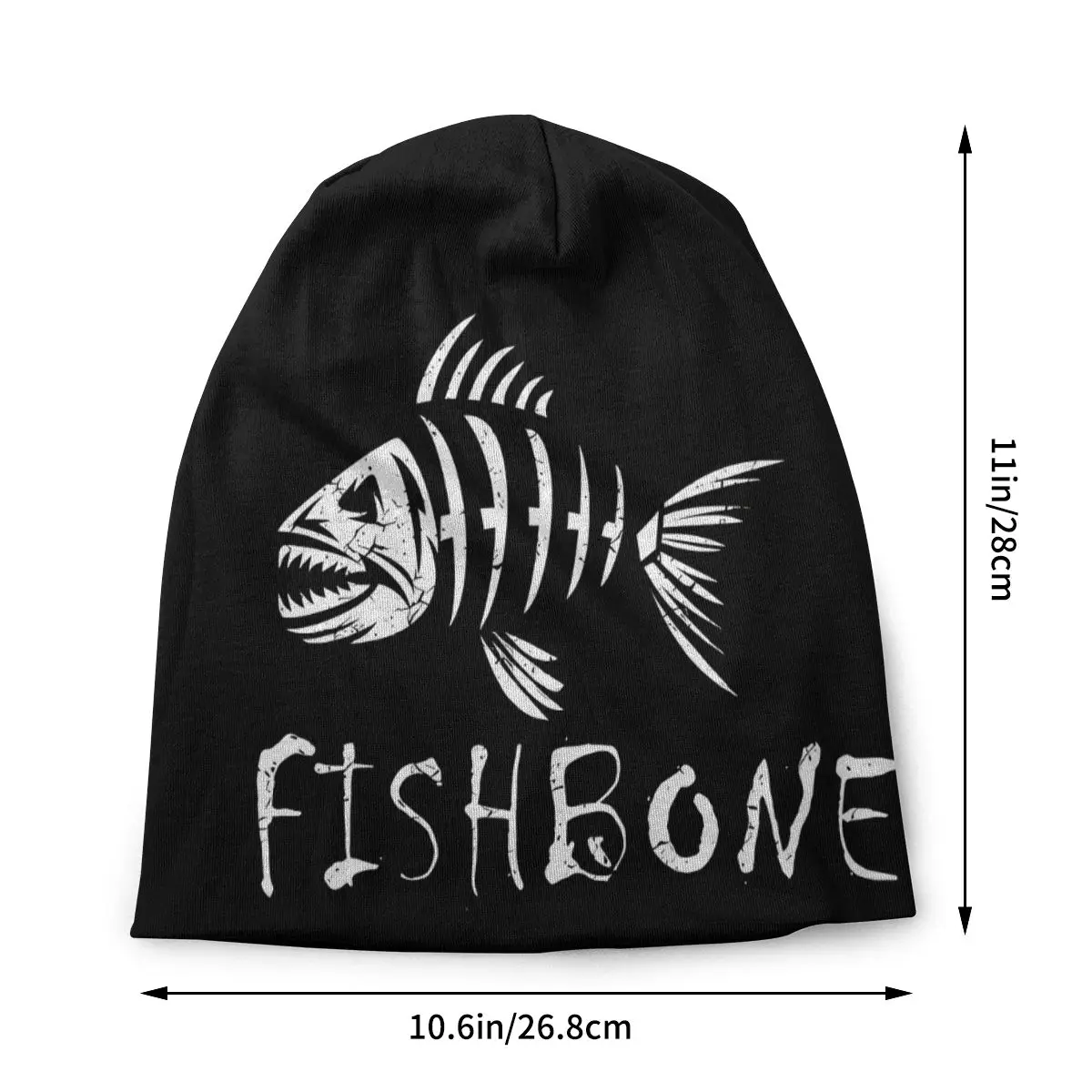 FishBone Bonnet Homme Fashion Pike Hunter Fish Fishing Thin Skullies Beanies Caps Style Hats