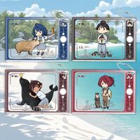 Transparent Card KeyChain Makeine Too Many Losing Heroines Key Chain Aquarium Acrylic Keyring Yanami Anna Pendant Yakishio Remon