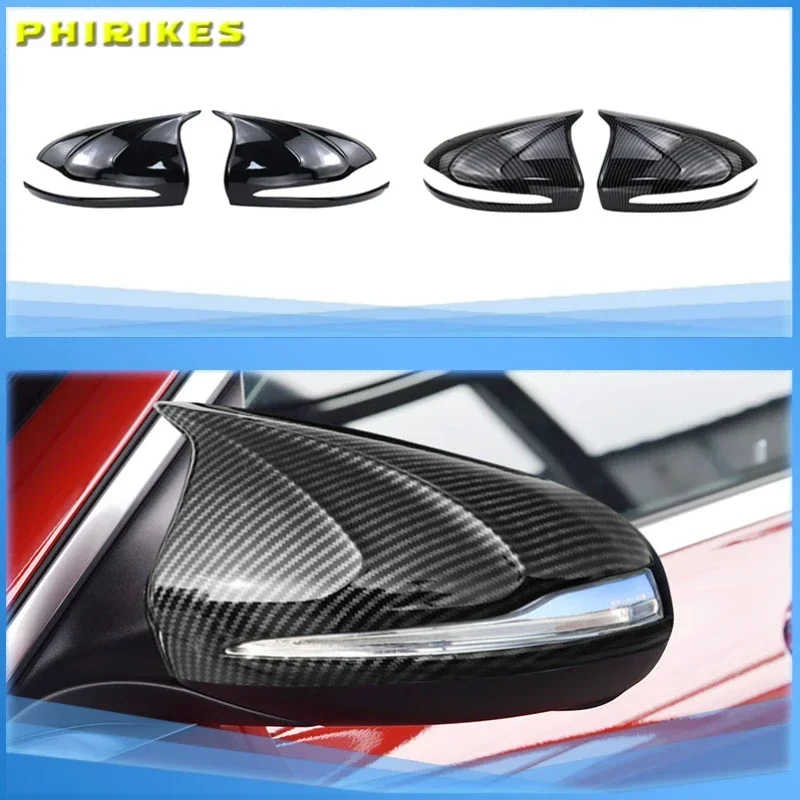 Carbon Fiber Car Side Rearview Mirror Cover Shell for Mercedes-Benz W205 W213 X253 C E GLC GLA GLB Class