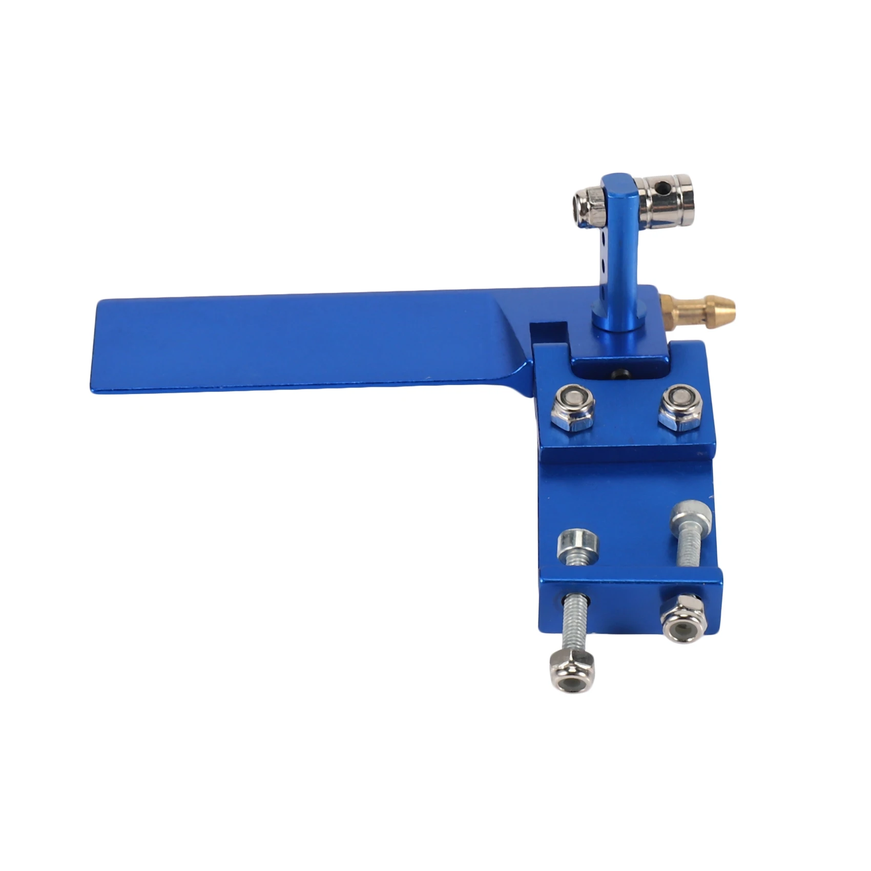 Alumínio azul liga rc barco, 75mm, metal sucção água leme para controle remoto, peças cnc