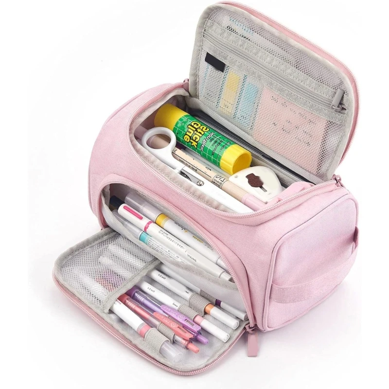Многоцелевой пенал большой емкости, двухслойные сумки для ручек