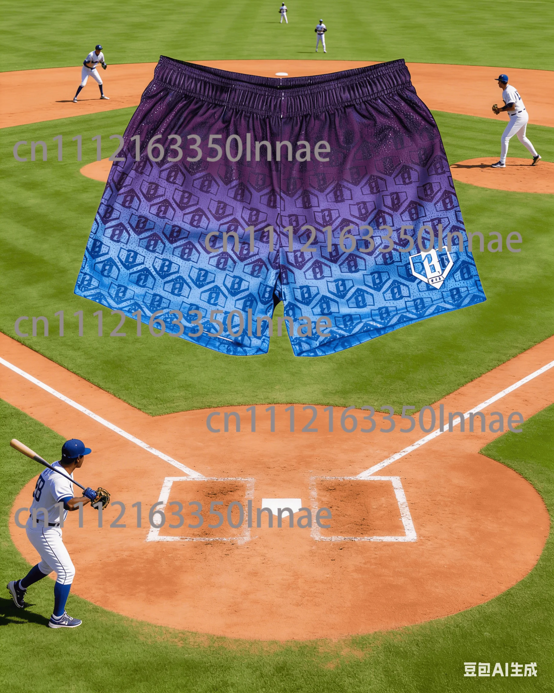 

Summer Fashion Baseball # 101# Lifestyle Teenagers and Adults 3D Printed Breathable Quick-Drying Shorts
