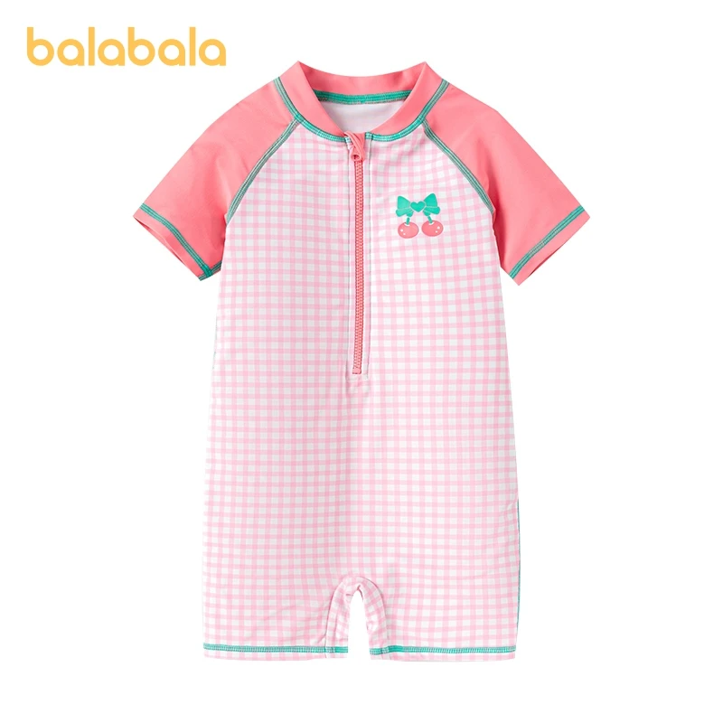 

Balabala Swimwear Set Girls 2024 Summer New Style Children Swimsuit Separated Design for Infants Older Children and Toddlers