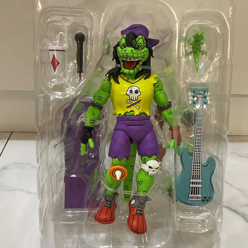 NECA 54433 TMNT Action Figure Teenage Mutant Ninja Turtle Mondo Gecko Figurine Anime The Lizard Adventures Figuras Toys Original