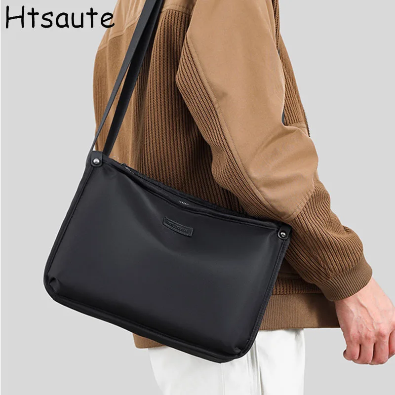 

New Arrival Men's Crossbody Shoulder Bags Fashion Business Pack For Working Waterproof Oxford Packs Satchel Purse hombre