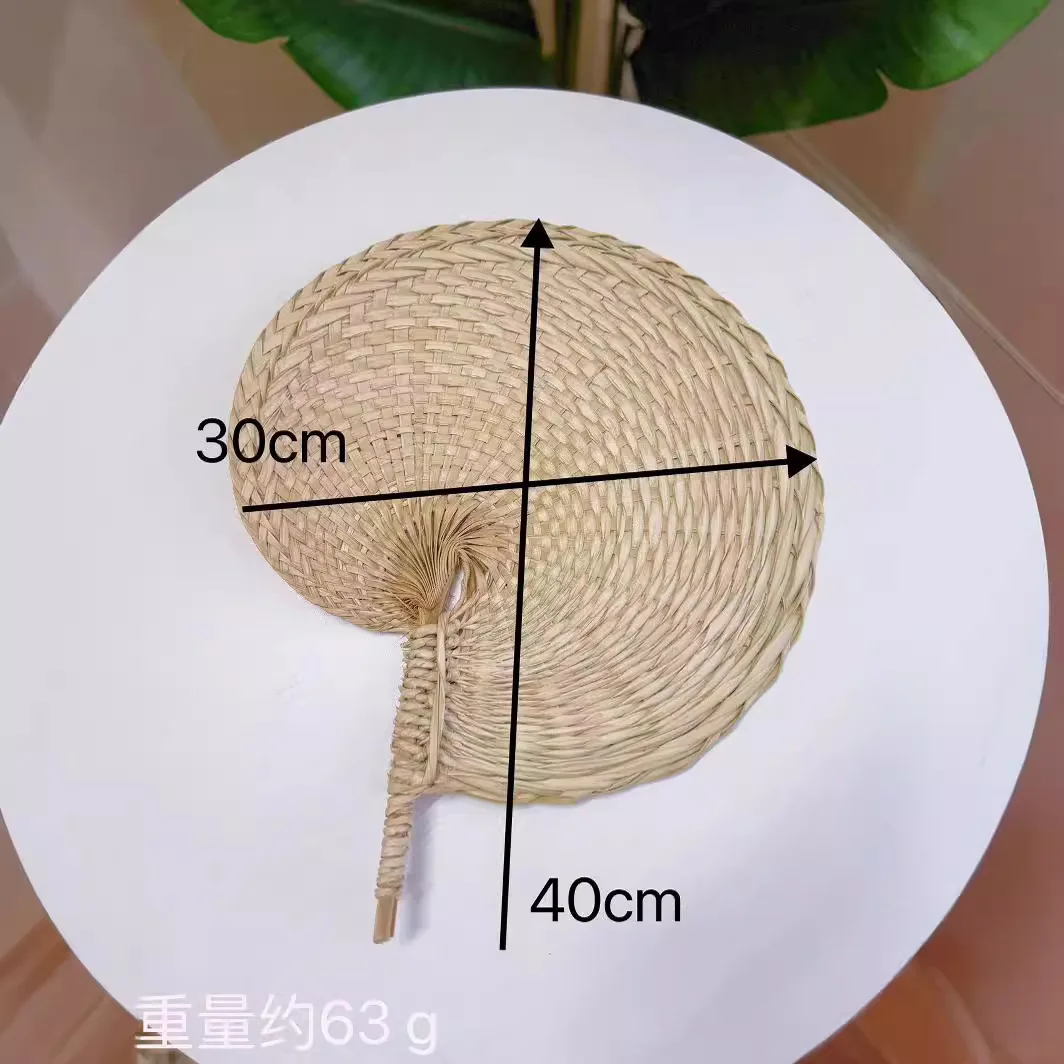 10/20PCS Natural Raffia Hand Fans Natural Palm Leaf Manual Handheld Fan for Wedding Summer Cooling Supplies Farmhouse Wall Decor