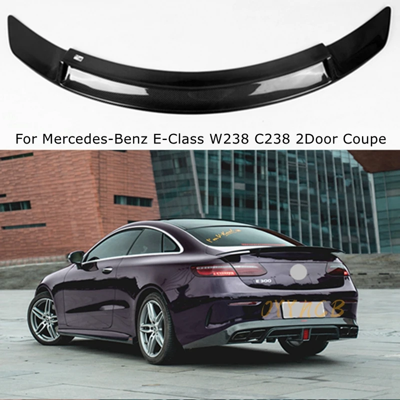 

For Mercedes-Benz E-Class W238 C238 2Door Coupe RT Style Carbon Fiber Rear Spoiler Trunk Wing 2017-2023 FRP black Forged Carbon