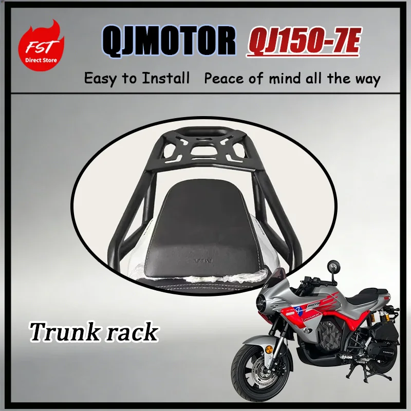 FOR Reinforced Rear Luggage Rack Tail Box Mount Bracket for QJ150-7E Fly Pixie Motorcycle Sturdy Accessory