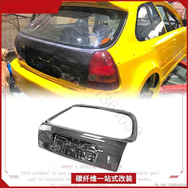 Suitable for Honda Civic EK carbon fiber modification parts, 1996-2000 original factory rear trunk lid, rear door panel, five-do - view 2
