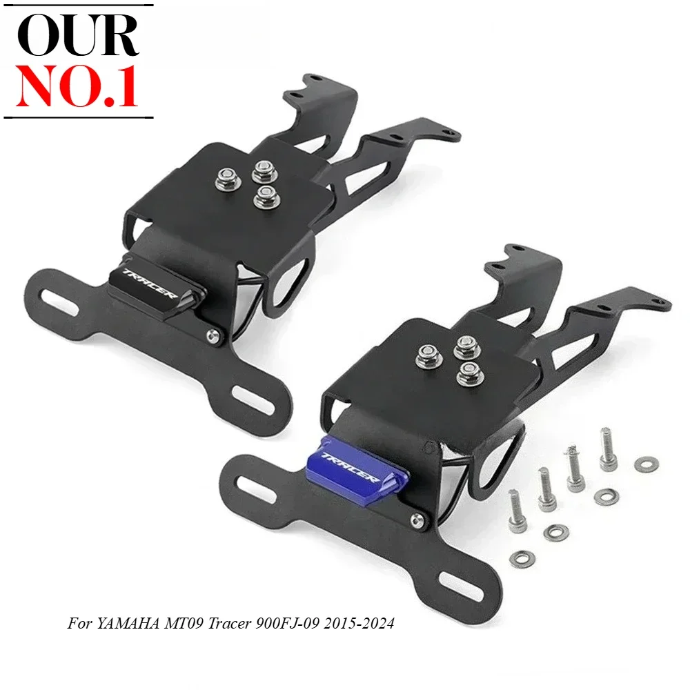 

Держатель номерного знака для YAMAHA MT09 Tracer 900/9/GT 7GT 700/GT FJ-09 2015-2024, аккуратное крыло мотоцикла, светодиодный светильник