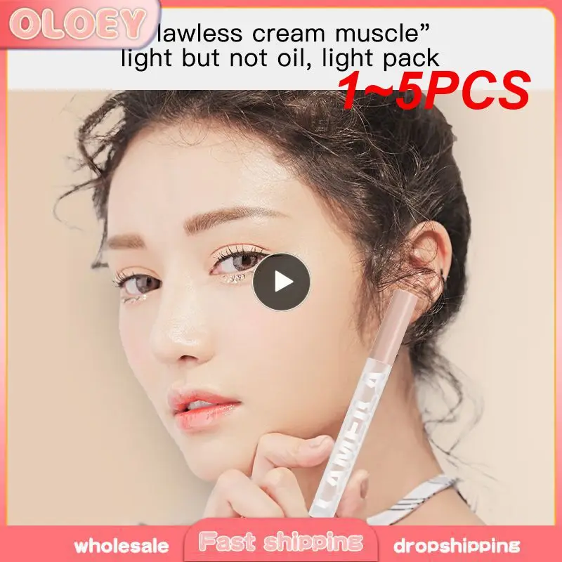 1~5PCS Concealer Stick Cover Acne Spots Dark Circles Moisturizing Liquid Concealer Modify Skin Tone 3 Colors Concealer