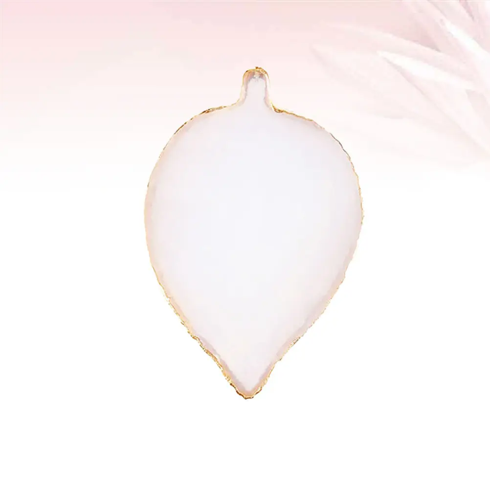 Resin Tree-Shaped Nail Art Palette for Color Mixing – Smooth Leaf Design, Manicure Paint Tray & Photo Prop