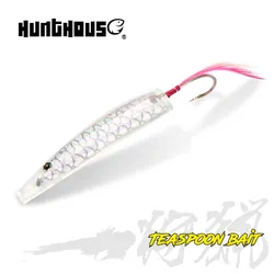 Hunthouse 6pcs/lot Surf Fishing Hard Plastic Fishing Lures Spoon Trolling 45mm 60mm 75mm Fishing Baits Spinners Spoon Bait