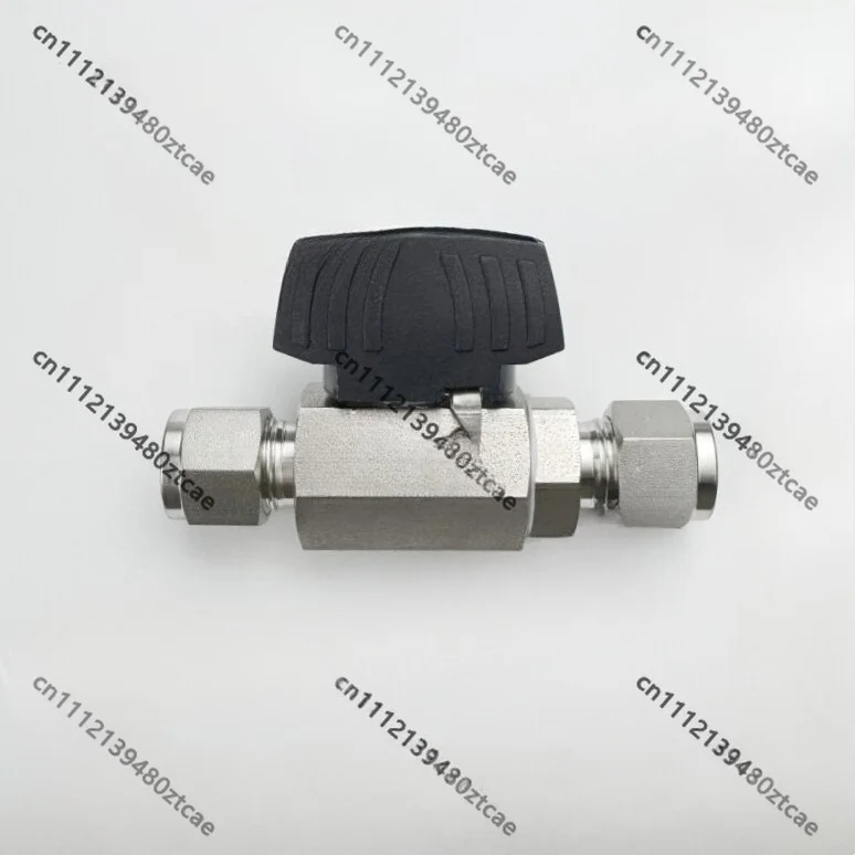SS316L Stainless Hex Ferrule Ball Valve 1/4 3/8 1/2 Inch Tube End On Off Switch Valve 1000PSI