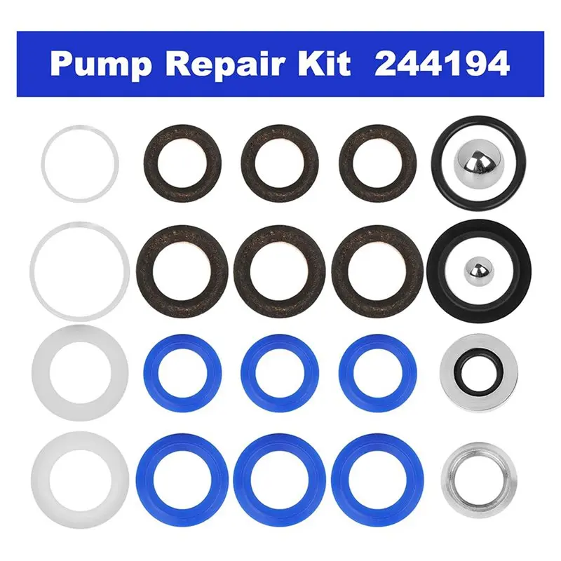 AB34-5X 244194 Pump Repair Kit - Airless Paint Sprayer Accessories Pump Repair Packing Kit For 295 390 395 490 495 595 3400