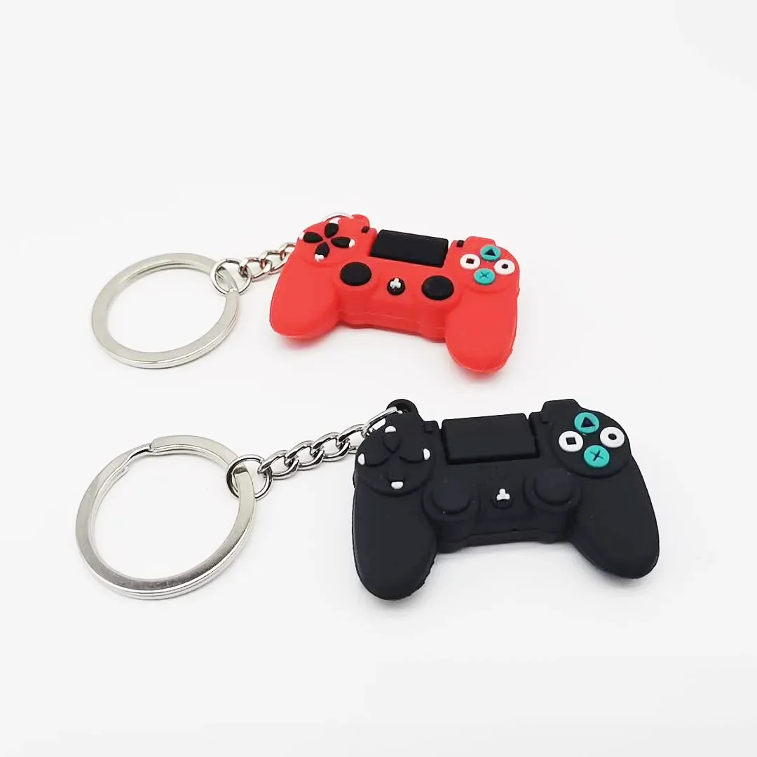 Video Game Handle Keychain Game Controller Simulation Toy Model Key Chains Game Fans Key Rings Party Favors Charms