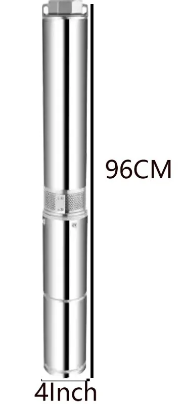 2800W 4HP Solar DC/AC Hybrid Deep Well Pump With MPPT Controller Solar Submersible Well Pump Max Head 190M Flow rate 8T/Hour