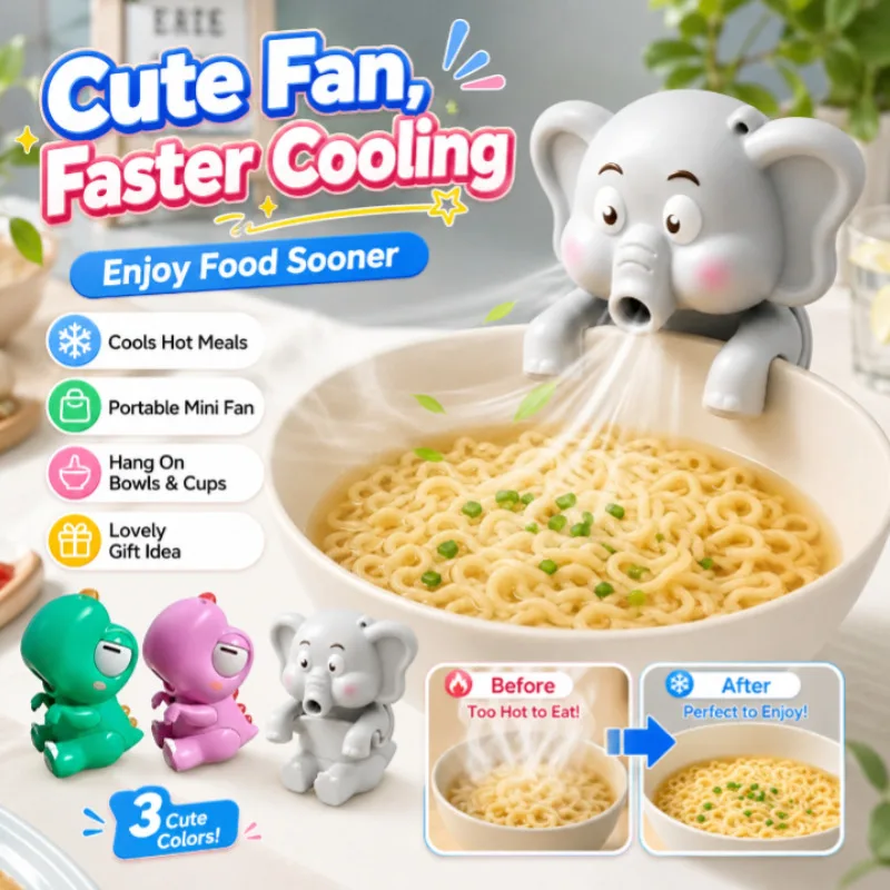 Multifunctional Hanging Cup Neck Fan Mini USB Portable Cooling Fan Baby Food Cooling Artifact for Office Desk Daily Use