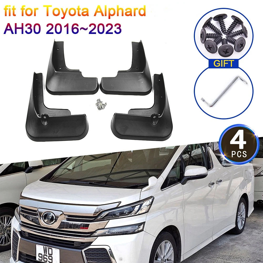 4x for Toyota Alphard AH30 30 2016 2017 2018 2019 2020 2021 2022 2023 Mud Flap Mudguards Fender Splash Car Accessories 2.5G Auto