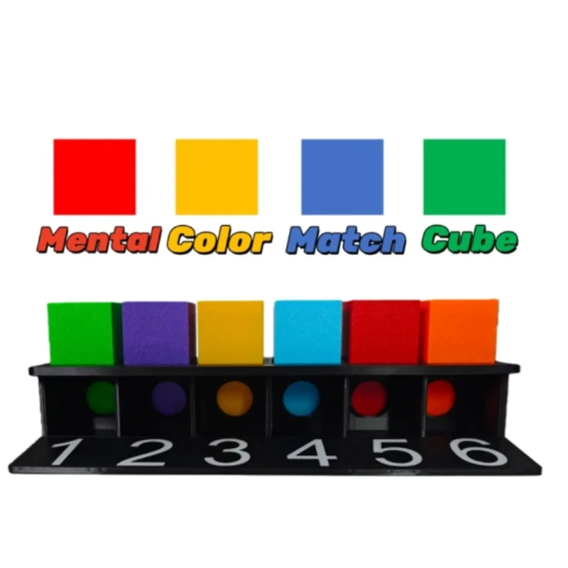 Mental Color Match Cube Stage Magic Tricks Illusions Gimmicks Mentalism Magic Props Close Up Magia Magician Psychology Funny