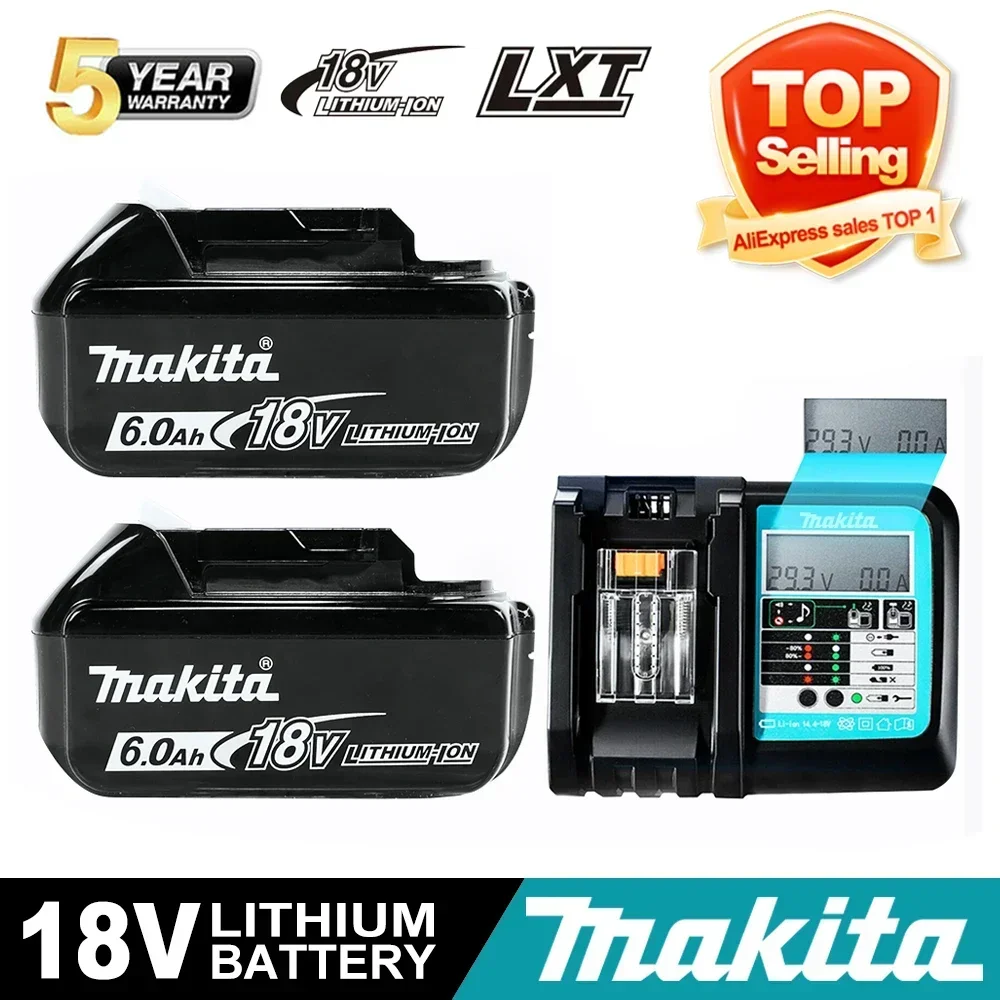 

100% Original Makita NEW 6Ah/5Ah for Makita 18V Battery BL1830B BL1850B BL1850 BL1840 BL1860 BL1815 Replacement Lithium Battery