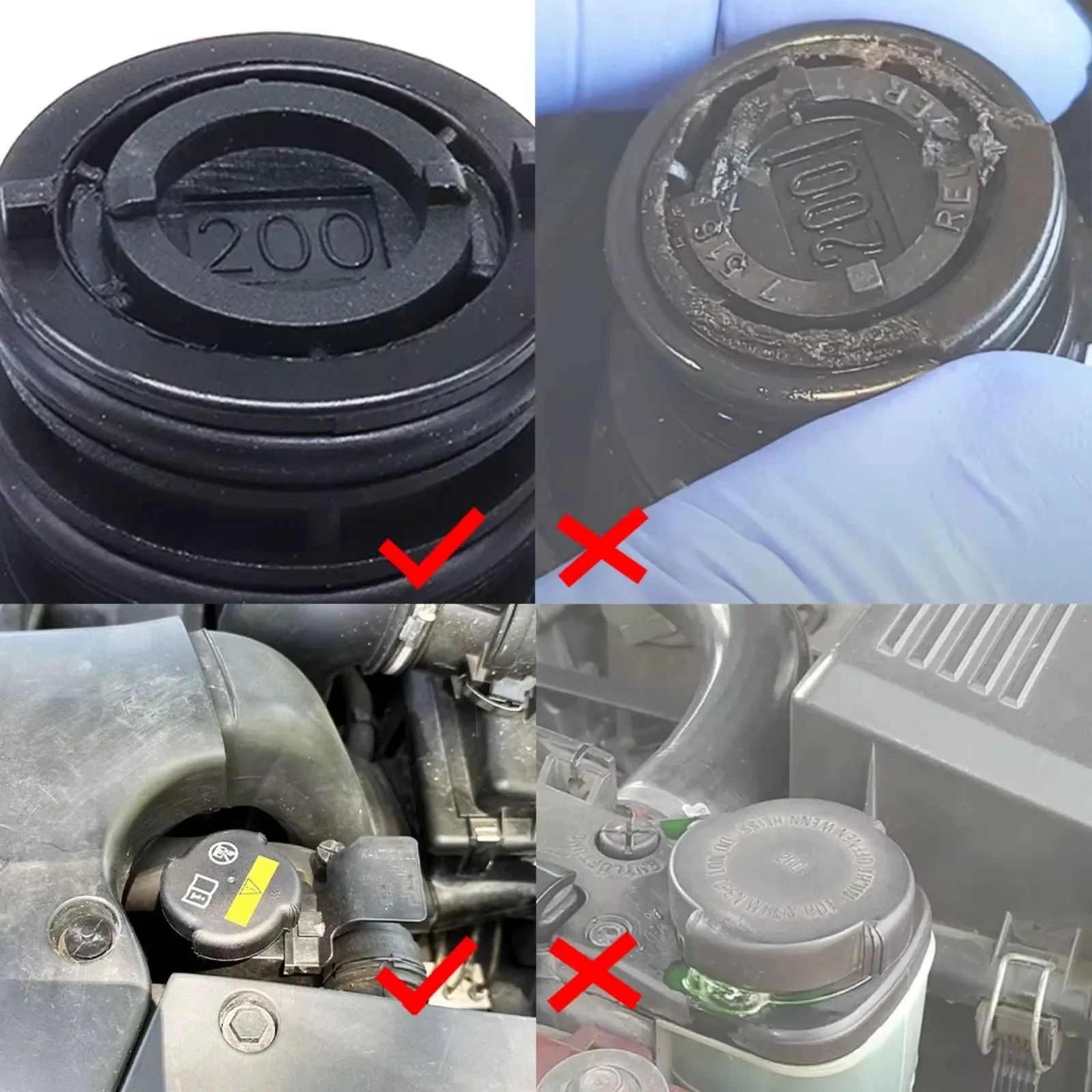 สําหรับ BMW 5 Series Z3 E36 Z4 E85 E86 Z8 E52 ขยายถังหม้อน้ําฝาครอบถังน้ํา FILLER CAP REPLACEMENT Part 17111712669