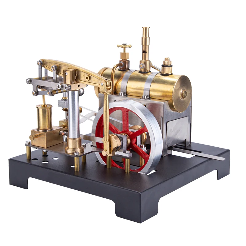 Steam Engine Model Metal with Boiler Base Speed Regulator Suitable for DIY Science Experiment Kit Toys