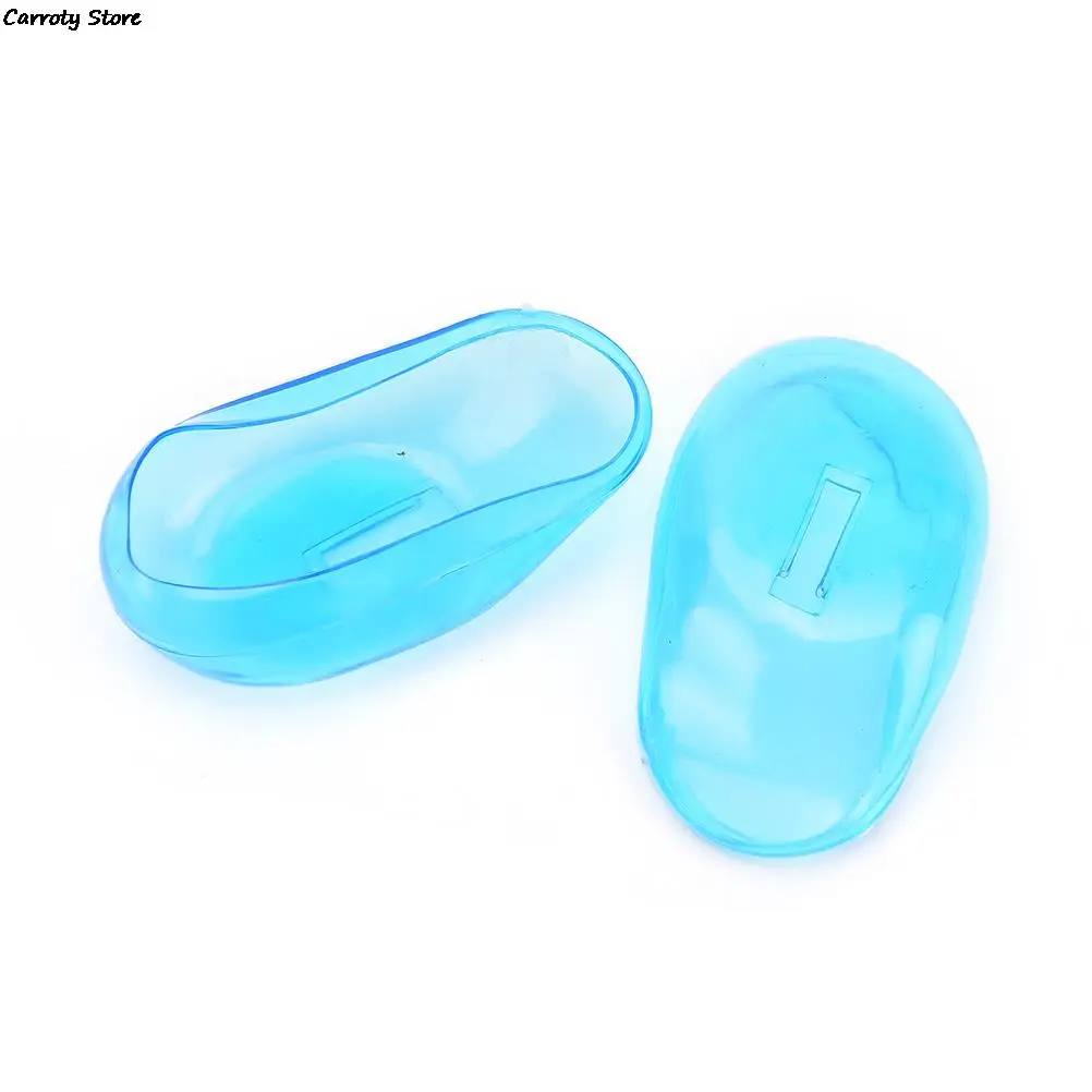 2Pcs Showers Water Shampoo Ear Protector Cover Ear Care Blue Silicone Ear Cover Practical Travel Hair coloring tool Hot Sell