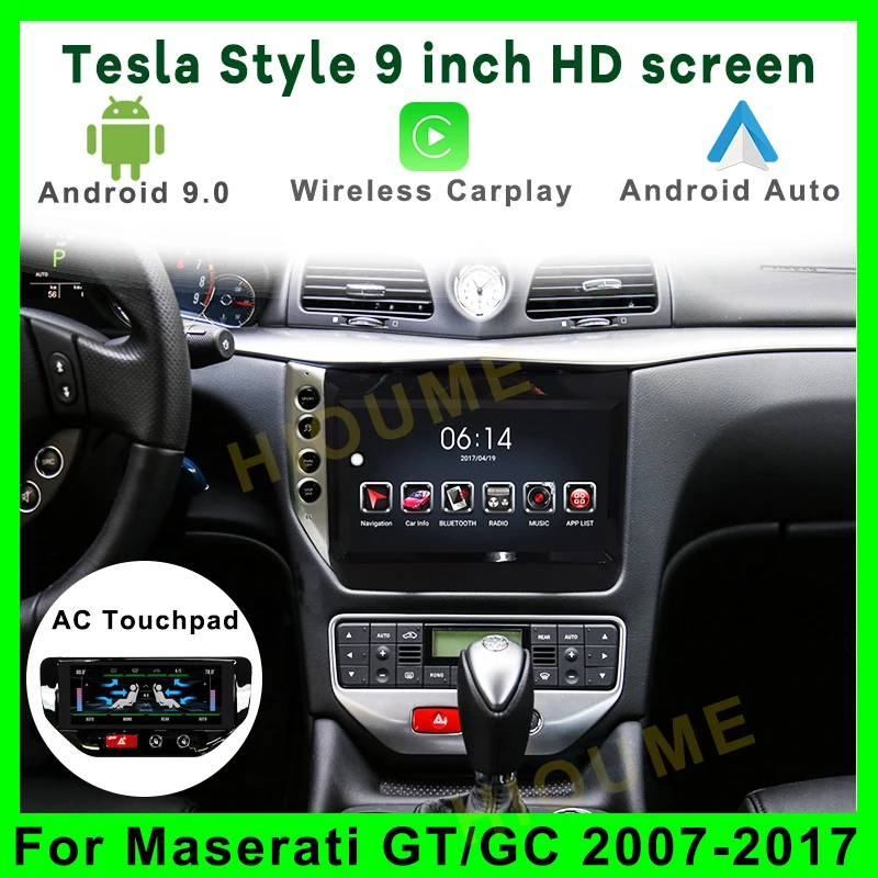 

Android car radio multimedia DVD player LCD AC For Maserati GT GC GranTurismo 2007 - 2017 car GPS navigation Stereo Carplay