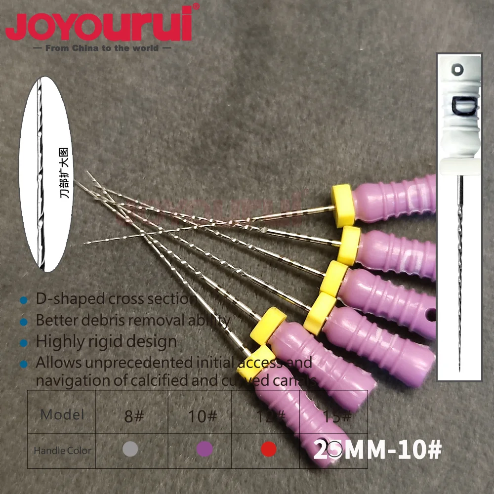 Dental D FINDER Files 8 10 12 15 Endodontic Treatment Hand Use for Rotary Files Root Canal Cleaning Dentistry Endo Instruments view 4