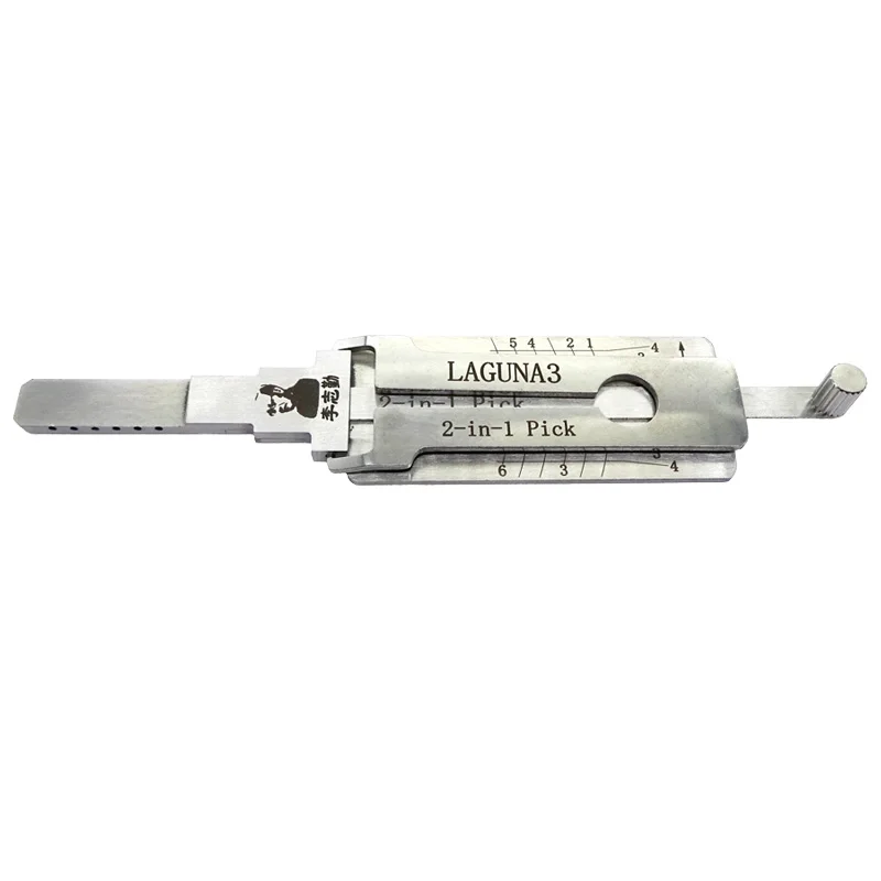 Lishi LAGUNA3 2 in 1 Lock Pick Decoder Ignition Car door open for Renault Laguna/Samsung Renault Model Vertical milling
