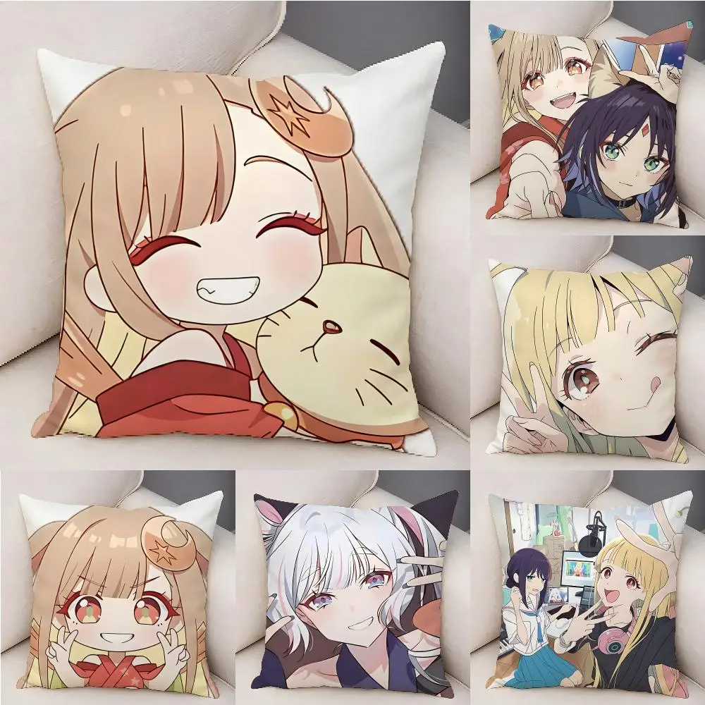 Hot Cosmic P-Princess K-Kaguya Cushion Cover Plush Decorative Pillow Case With Hidden Zipper Fashion Room Decor For Home
