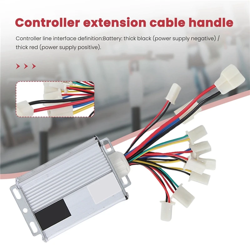 36V 1000W Electric Scooter Brushed Controller Motor+Throttle Twist Grip Kit Replacement For Electric Scooter Bicycle E-Bike