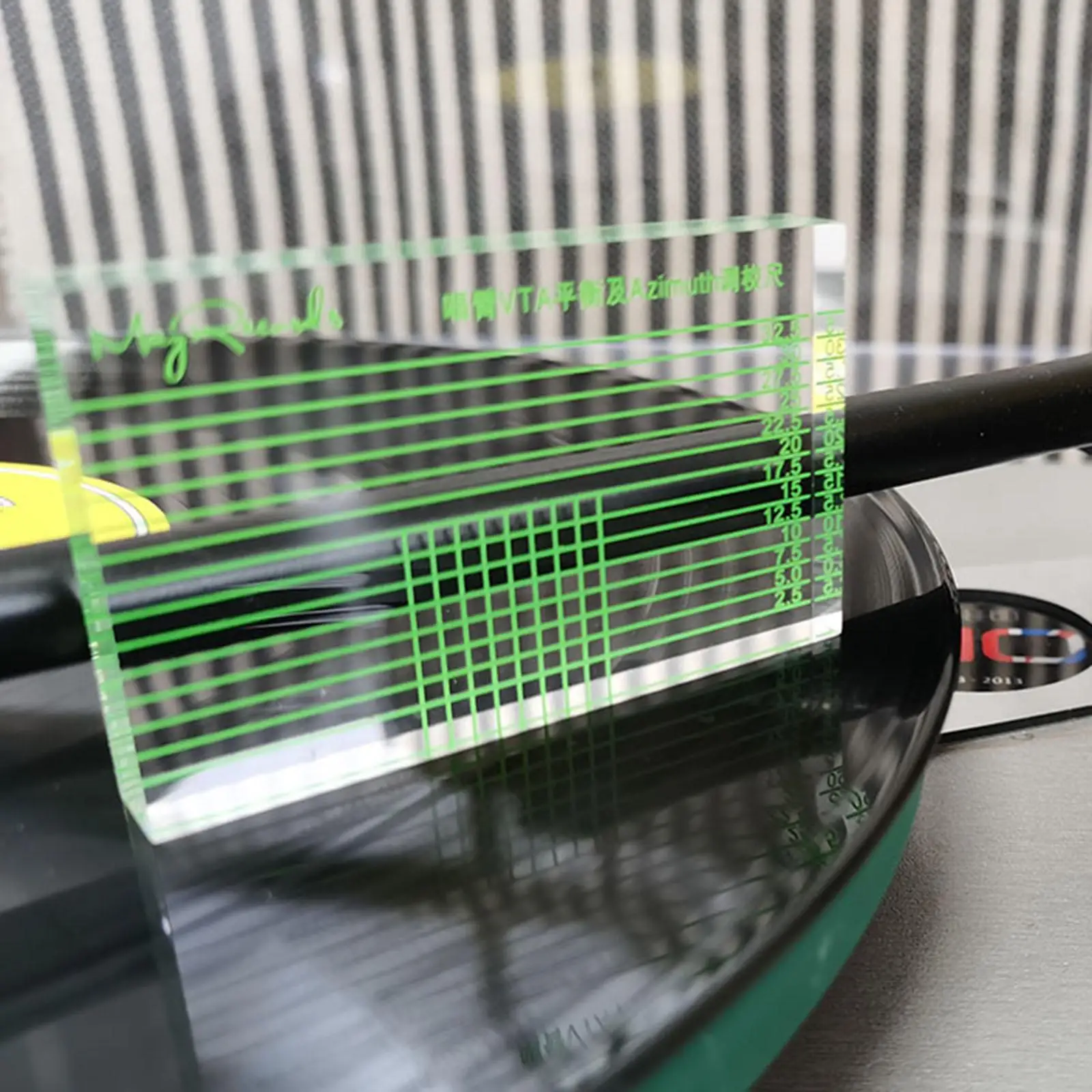 Precision Alignment Tool for Phonograph LPs - Accurate Alignment Protractor for Turntables