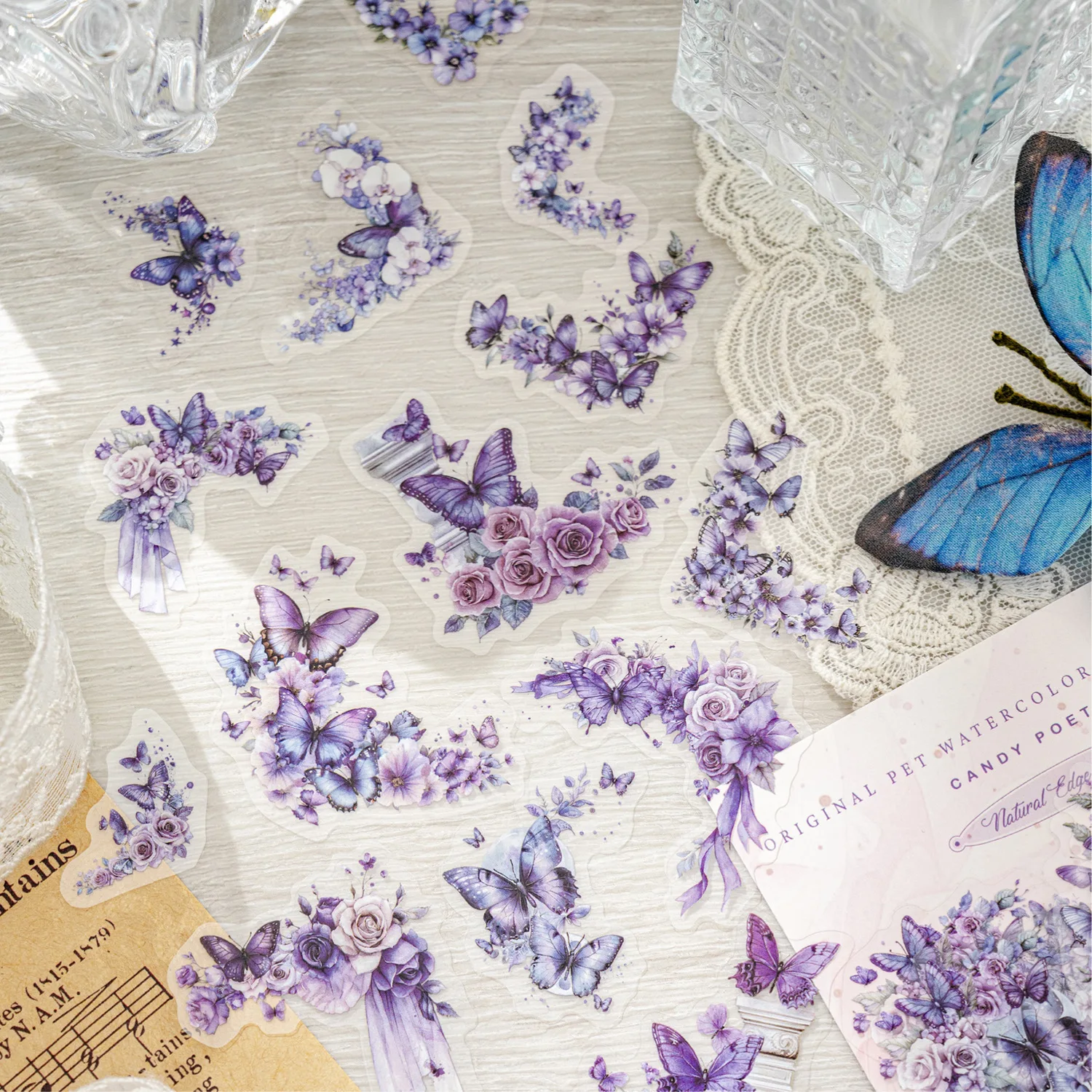 30pcs/1lot Kawaii Stationery Stickers natural corners Diary Decorative Mobile Stickers Scrapbooking DIY Craft Stickers