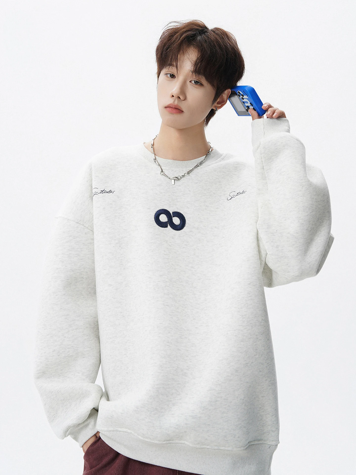 

Мужской свитшот с американской вышивкой, круглым вырезом, модный, свободный, повседневный, спортивный, теплый, весенний, для ношения под одеждой