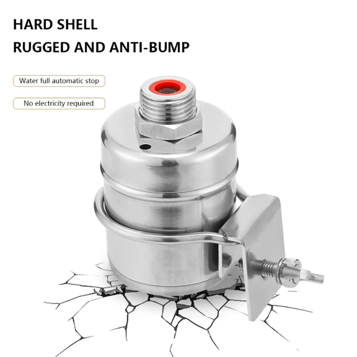 A62K صمام الطوف أوتوماتيكي بالكامل 1/2 بوصة ملء صمام صغير التحكم في مستوى المياه صمام الطوف لخزانات المياه (الجانب الضيق)