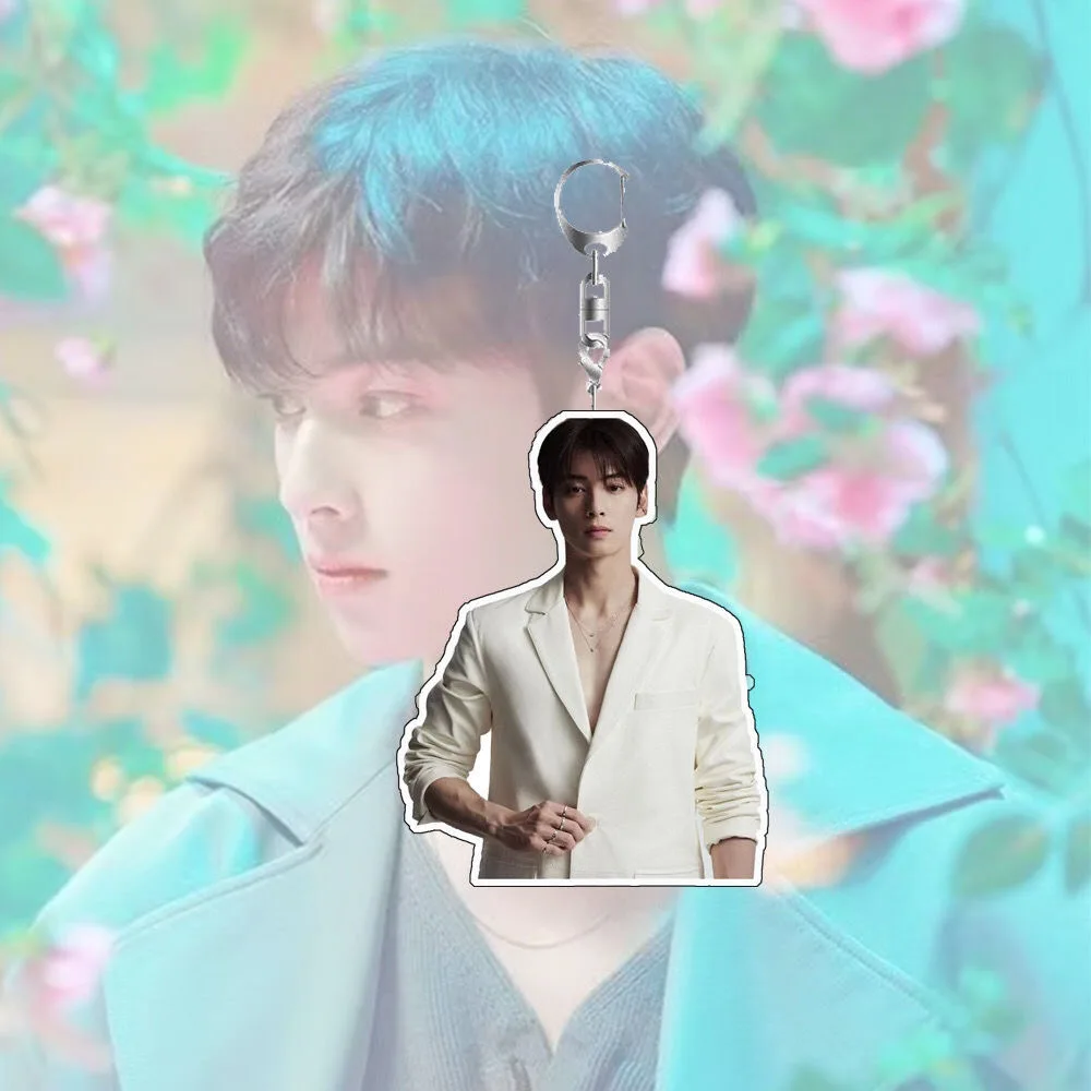 Cha EunWoo Acrylic Keychain Pendant Fan Support Gift