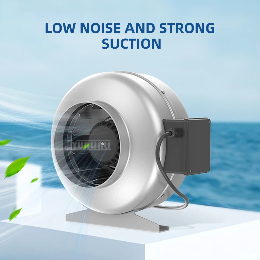 

6-дюймовый круглый центробежный вентилятор, металлический внешний ротор, коаксиальный вентилятор Vntilation, промышленный вытяжной вентилятор, вытяжки