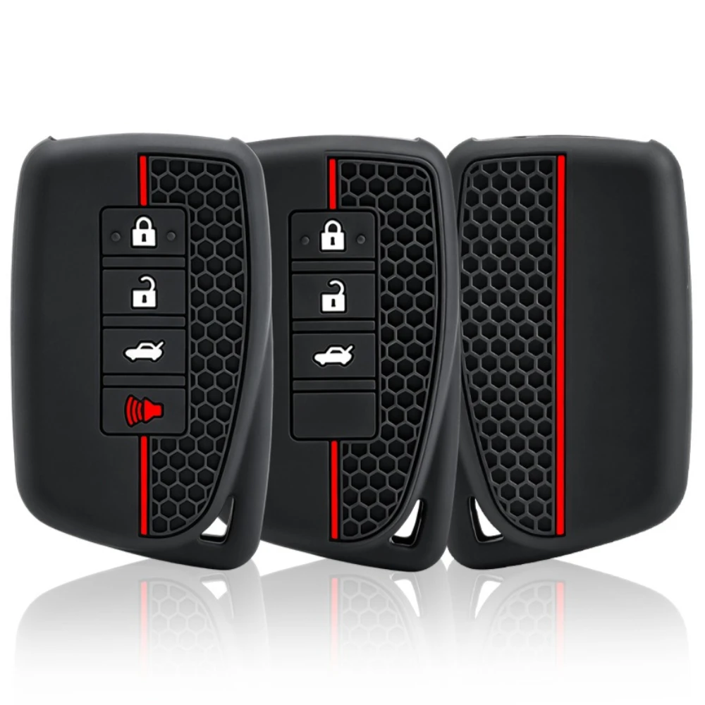 For NX ES UX US RC LX GX IS RX UX200 UX250H ES300H ES350 US200 US260H LX570 silicone Smart Remote Key Case Cover Shell Fob