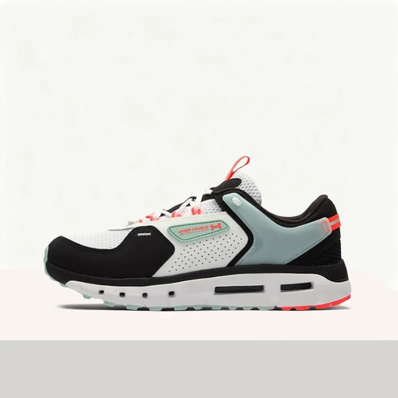 Under Armour Summit Trek White Black Stylish Soft Comfortable Durable Low-Top Lace-Up Casual Running Men Shoe 3028345-105