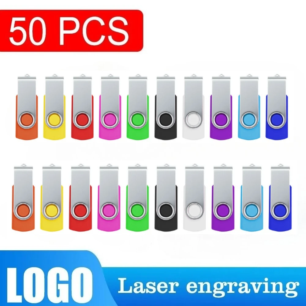 

50pcs/lot Custom Logo Free 2.0 USB Flash Drive Usb 4GB 8GB 32GB 64GB Pendrive 2GB 1GB Photography Creative Gift Memory stick