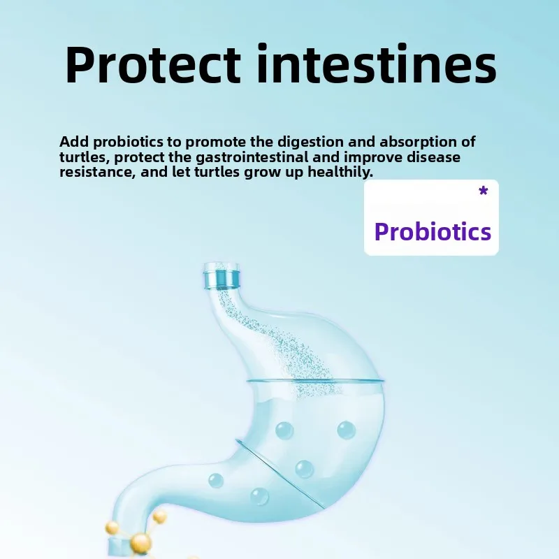 طعام السلحفاة الصينية المخططة ذات الرقبة المخططة من LONGSHIHU، نظام غذائي متخصص لـ Mauremys sinensis & Hatchlings - بروتين عالي للسلحفاة الزينة